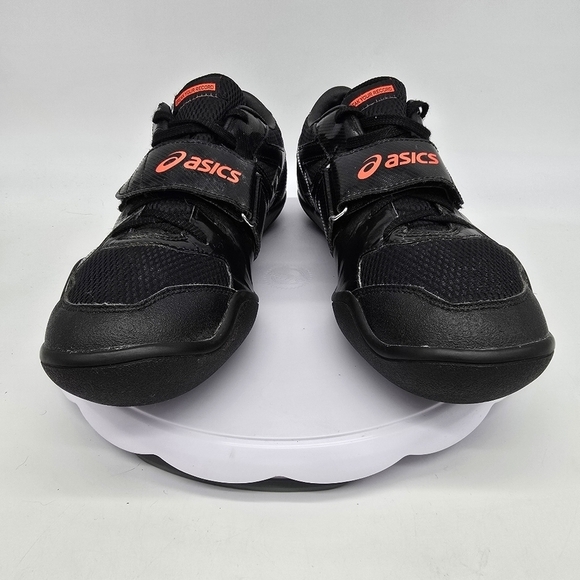 ASICS Shoes Men\'s 9M Throw Pro Black Flash G605Y Black Coral Discus Hammer